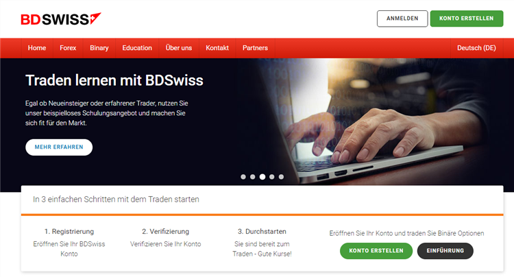 BDSwiss Trading Plattform