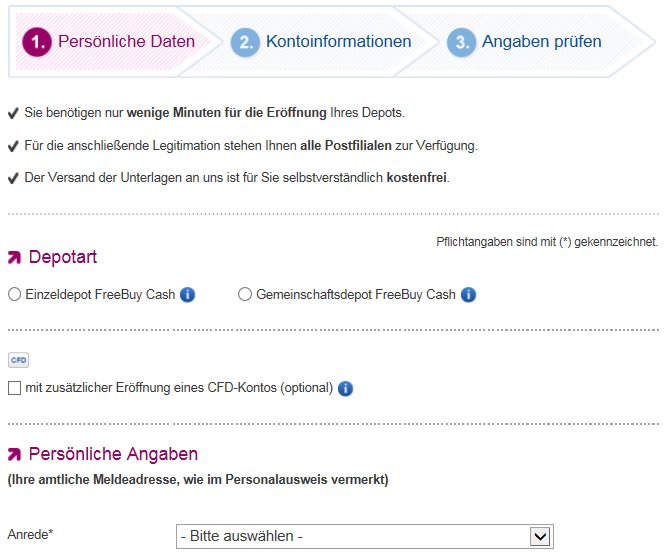 Die OnVista Bank Online-Anmeldung