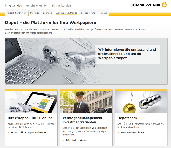 Commerzbank Wertpapierdepot