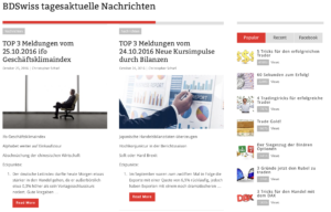 Immer auf dem neuesten Stand mit BDSwiss