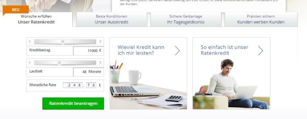 Nicht nur Tagesgeld - Ratenkredit gefällig?