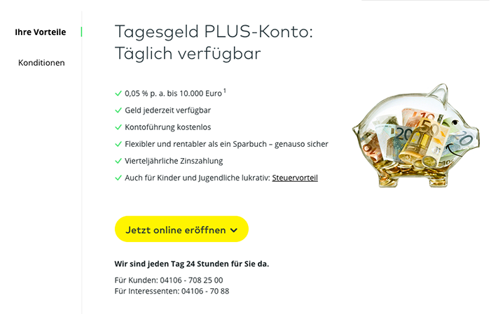 Tagesgeld bei Comdirect