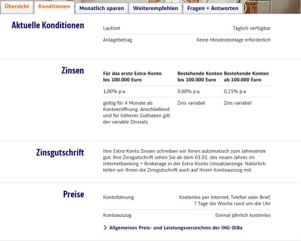 Kontoführung für umsonst, ING-DiBa.