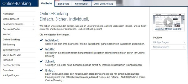 Alle Vorteile des TARGOBANK Online-Bankings