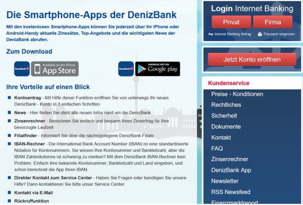 App der DenizBank (Wien) AG