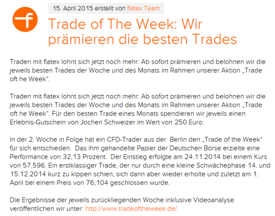 Artikel aus flatex Magazin