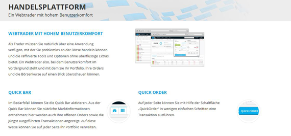 Die webbasierte Trading Plattform von DeGiro