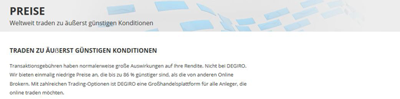 DeGiro Testbericht zeigt günstige Konditionen