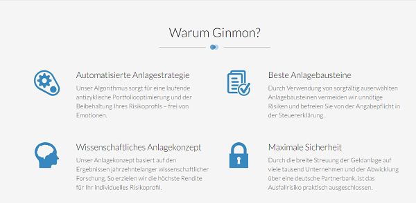 Ginmon Robo Advisor Testsieger