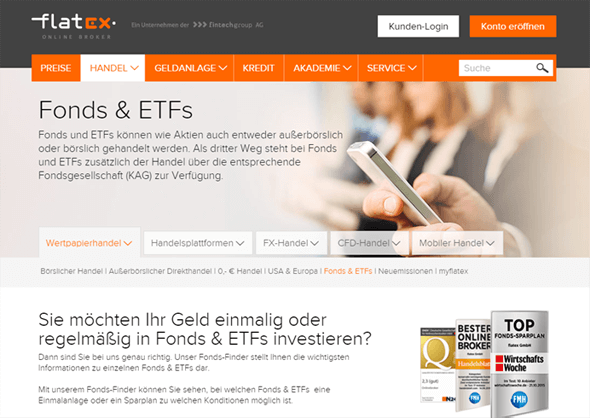 flatex Fonds und ETF