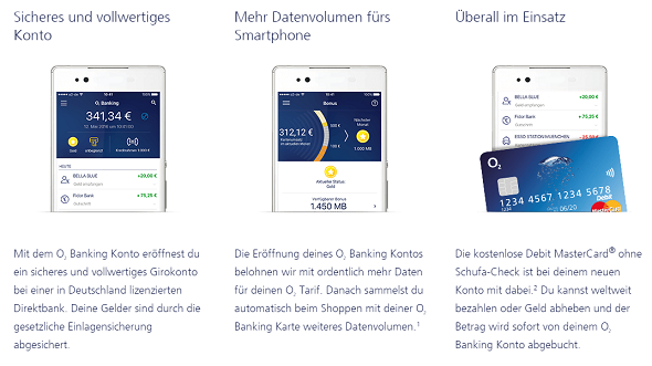 o2 Banking Girokonto Vorteile