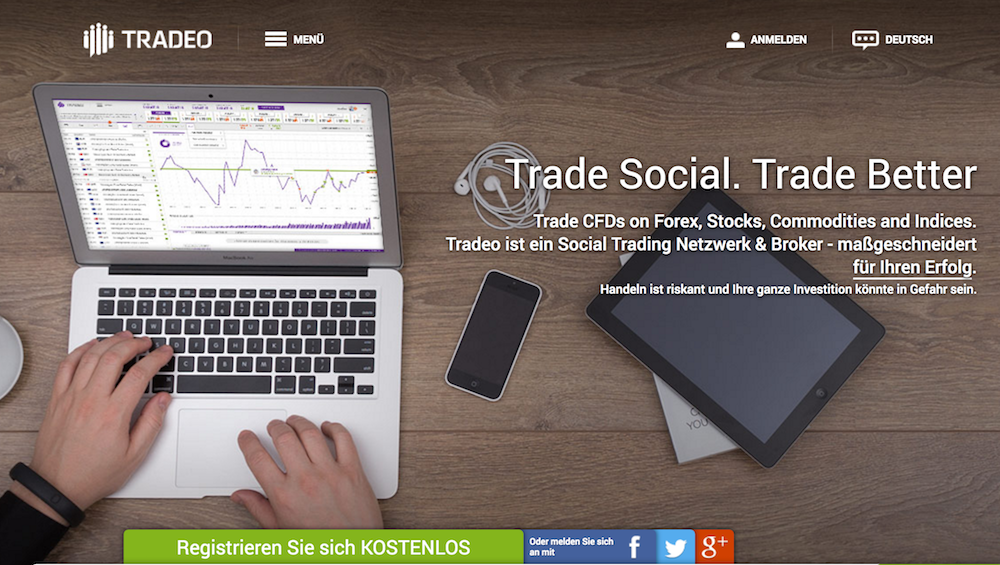 Tradeo Homepage