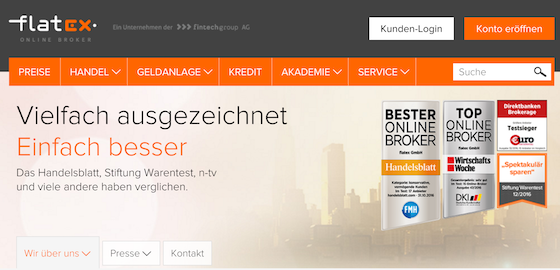 flatex Auszeichnungen