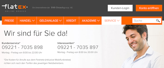 flatex Kundensupport