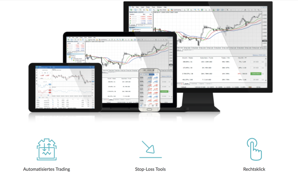 Das Trading bei LCG ist unter anderem über den MetaTrader 4 möglich