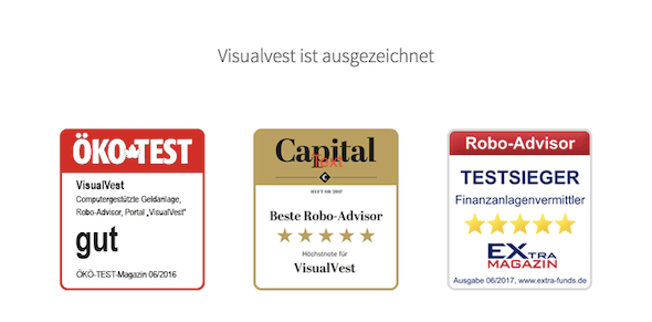 VisualVest Auszeichnungen