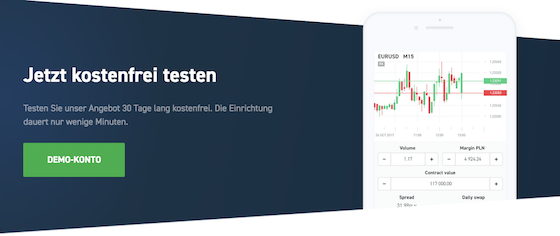 XTB kosten- und risikofrei 30 Tage lang mit dem Demo-Konto kennenlernen