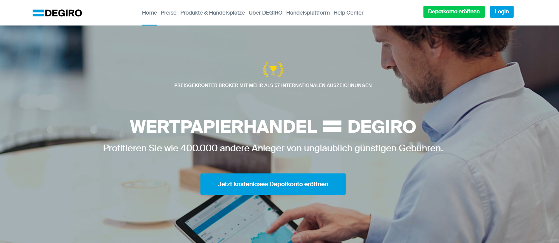 Professionelle Möglichkeiten und geringe Gebühren? Kein Problem für Kunden des Brokers DEGIRO