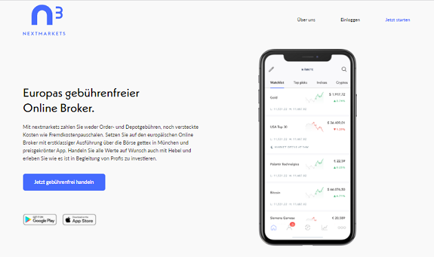 nextmarkets Konto
