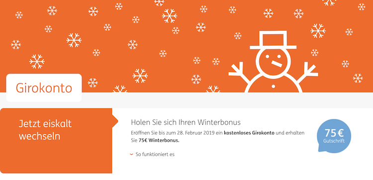 ING Girokonto Winterbonus